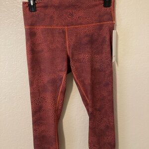 Lululemon Athletica Orange Cropped Pants